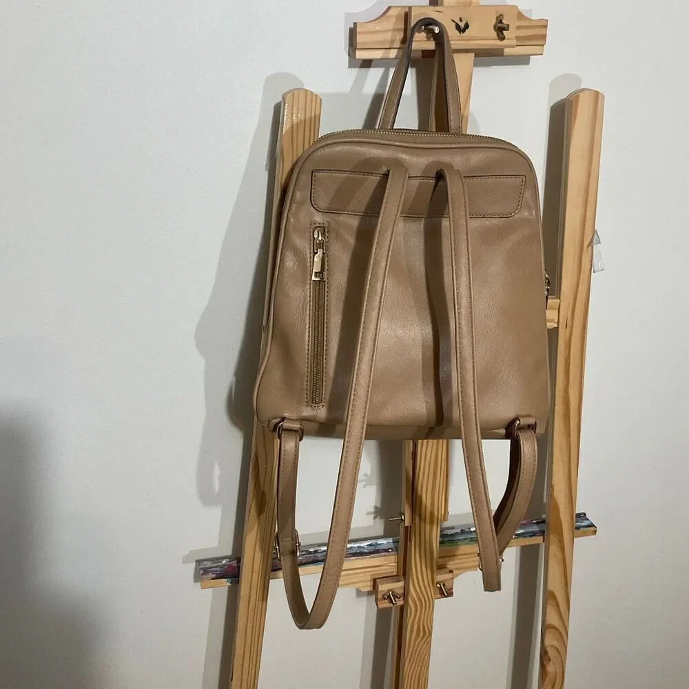 I.N.C International Concepts Giigi Backpack faux leather tan
